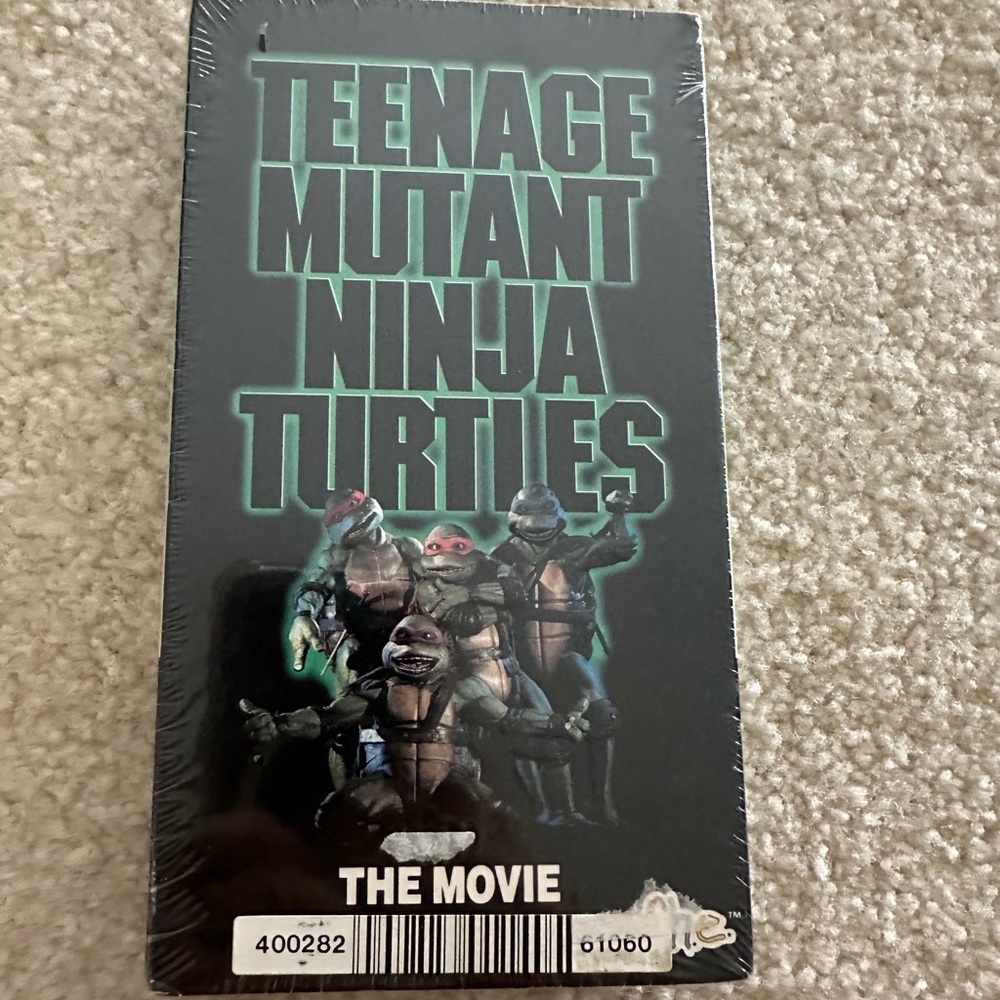 Teenage Mutant Ninja Turtles The Movie VHS - Black & Green Cover
